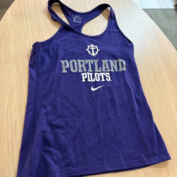 Portland Pilots Tank Top Women's Small Purple Racerback Nike Dri-Fit Polyester - Picture 1 of 3